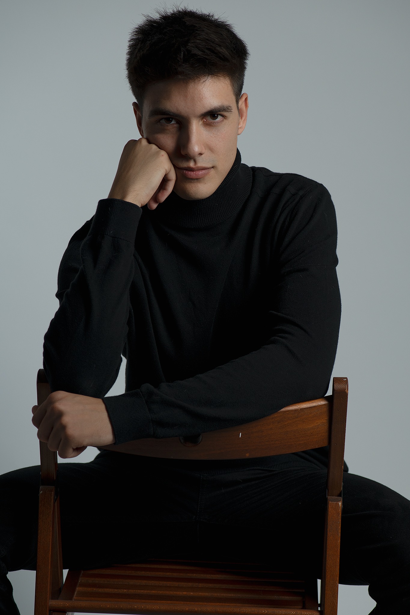 Retrato sentado para casting