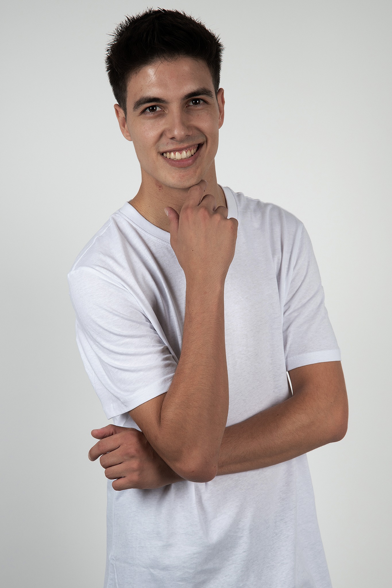Retrato sonriente para casting