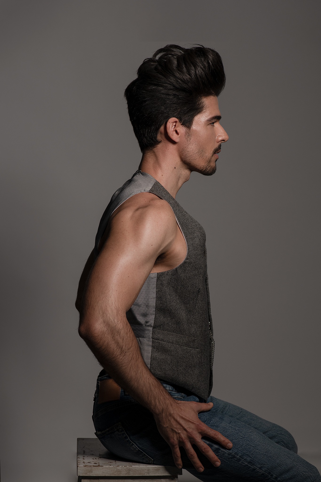 Perfil masculino para portfolio