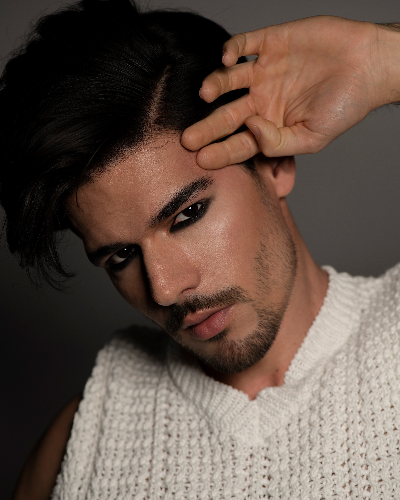 Retrato beauty masculino editorial