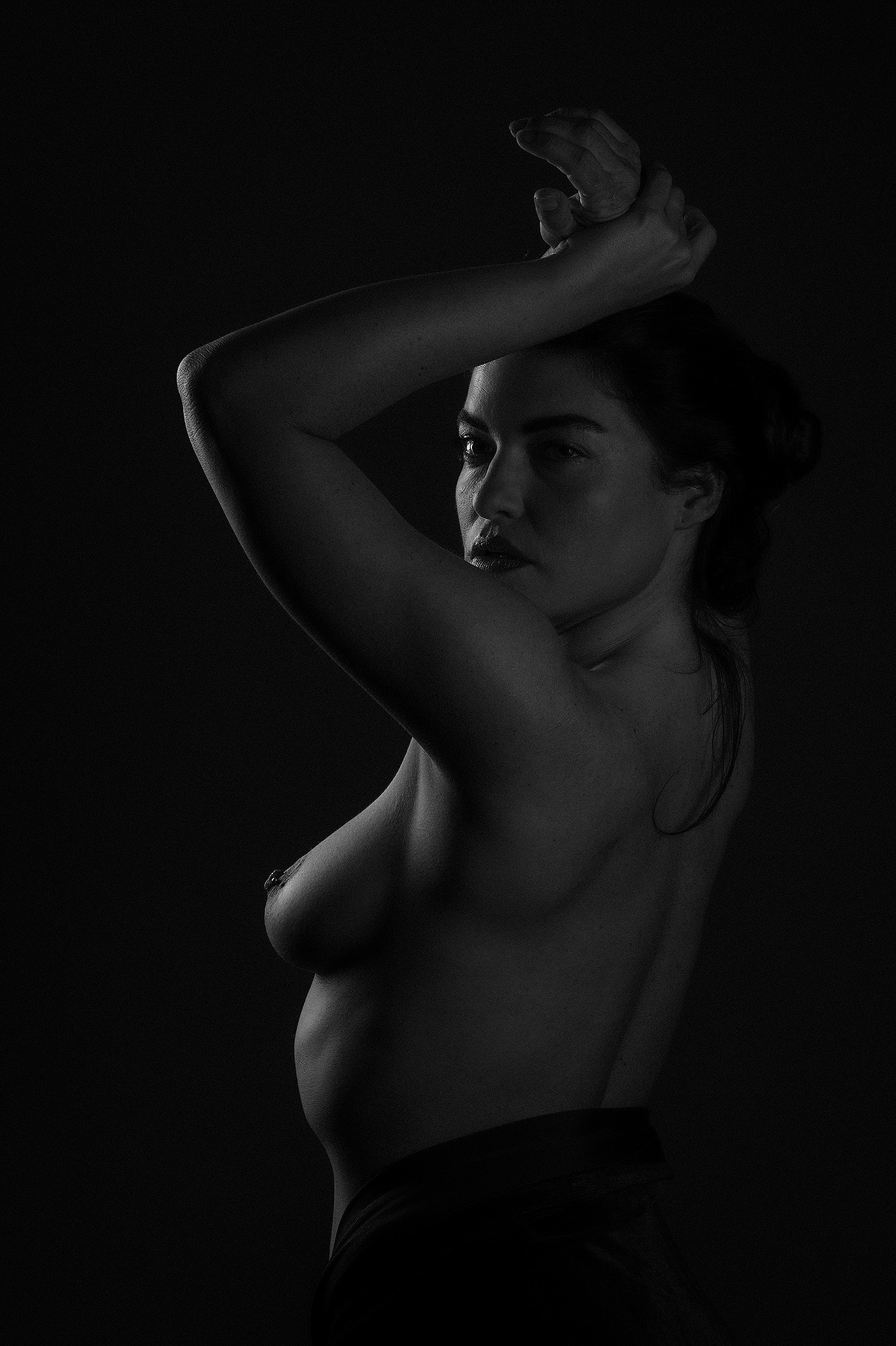 Estudio de luz sobre la figura