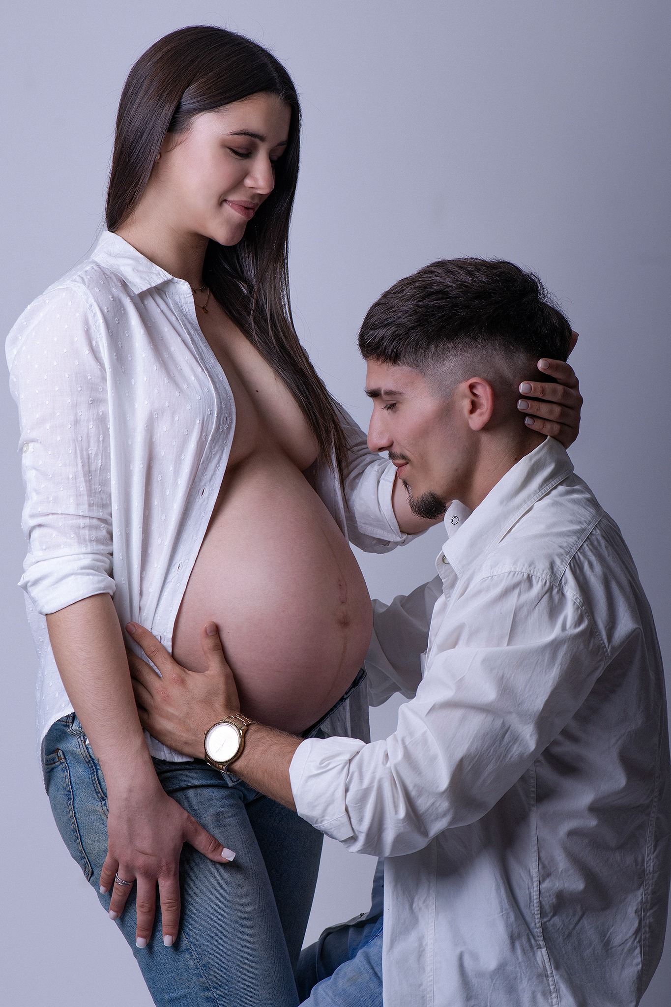 Editorial de embarazo en estudio