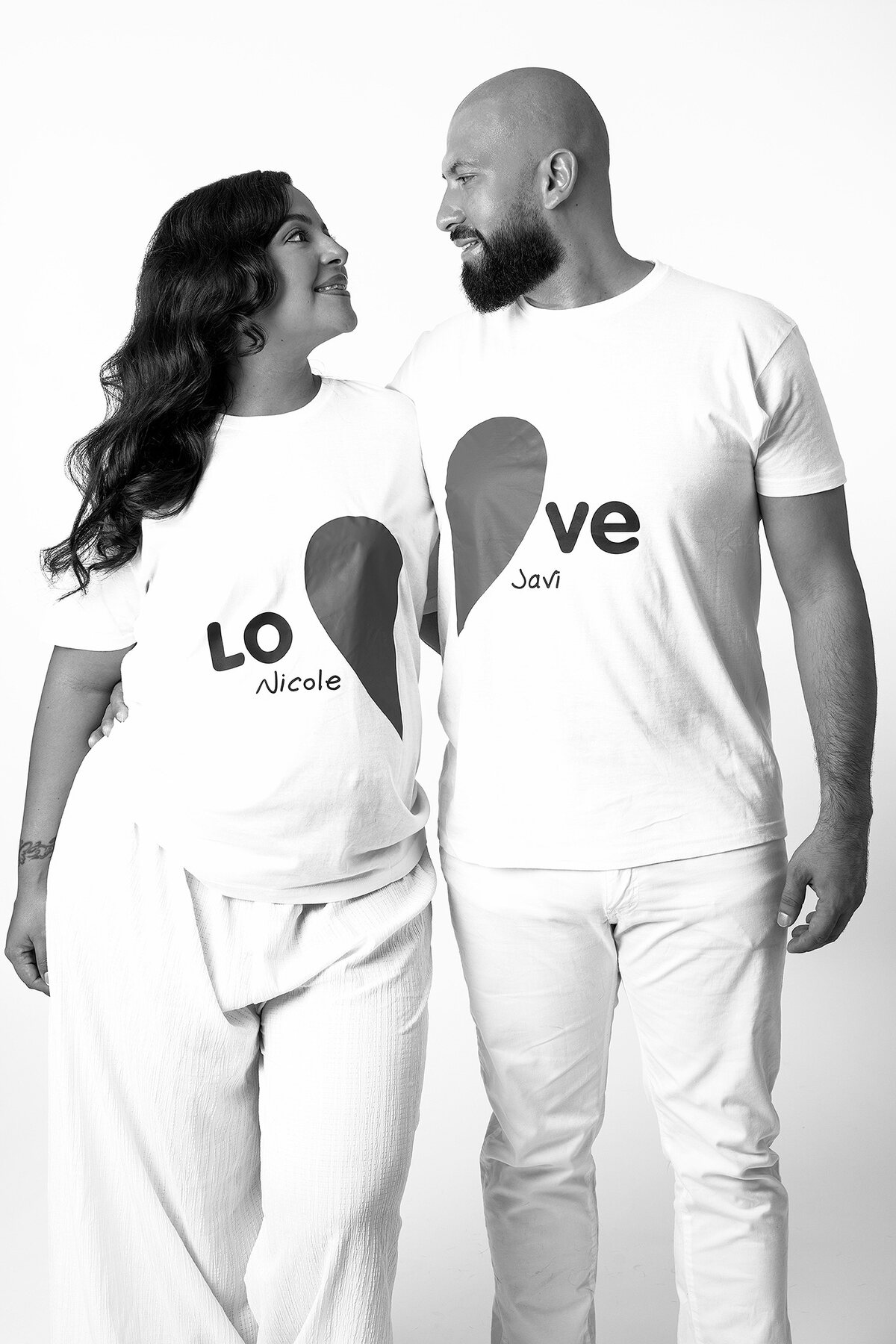 Nicol y Javi en un retrato de pareja