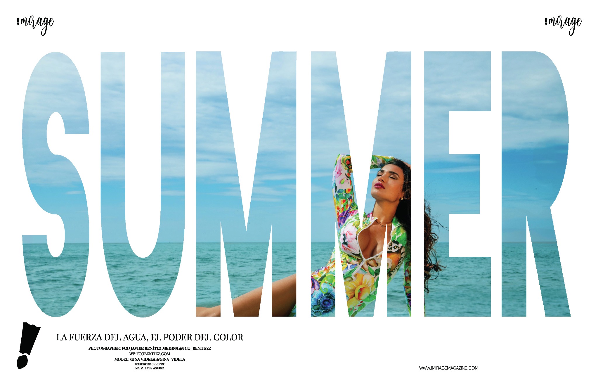 Editorial de playa con Gina Videla
