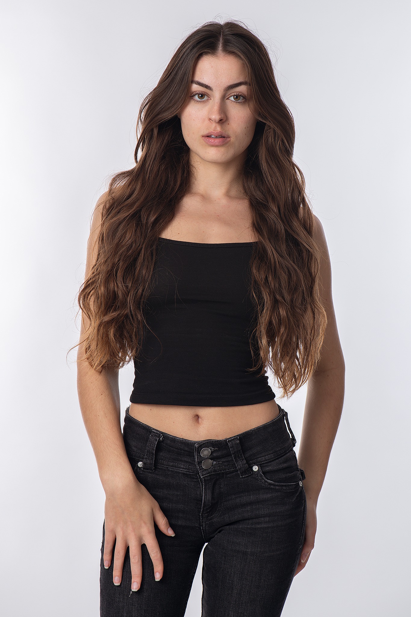 Plano medio con cabello suelto