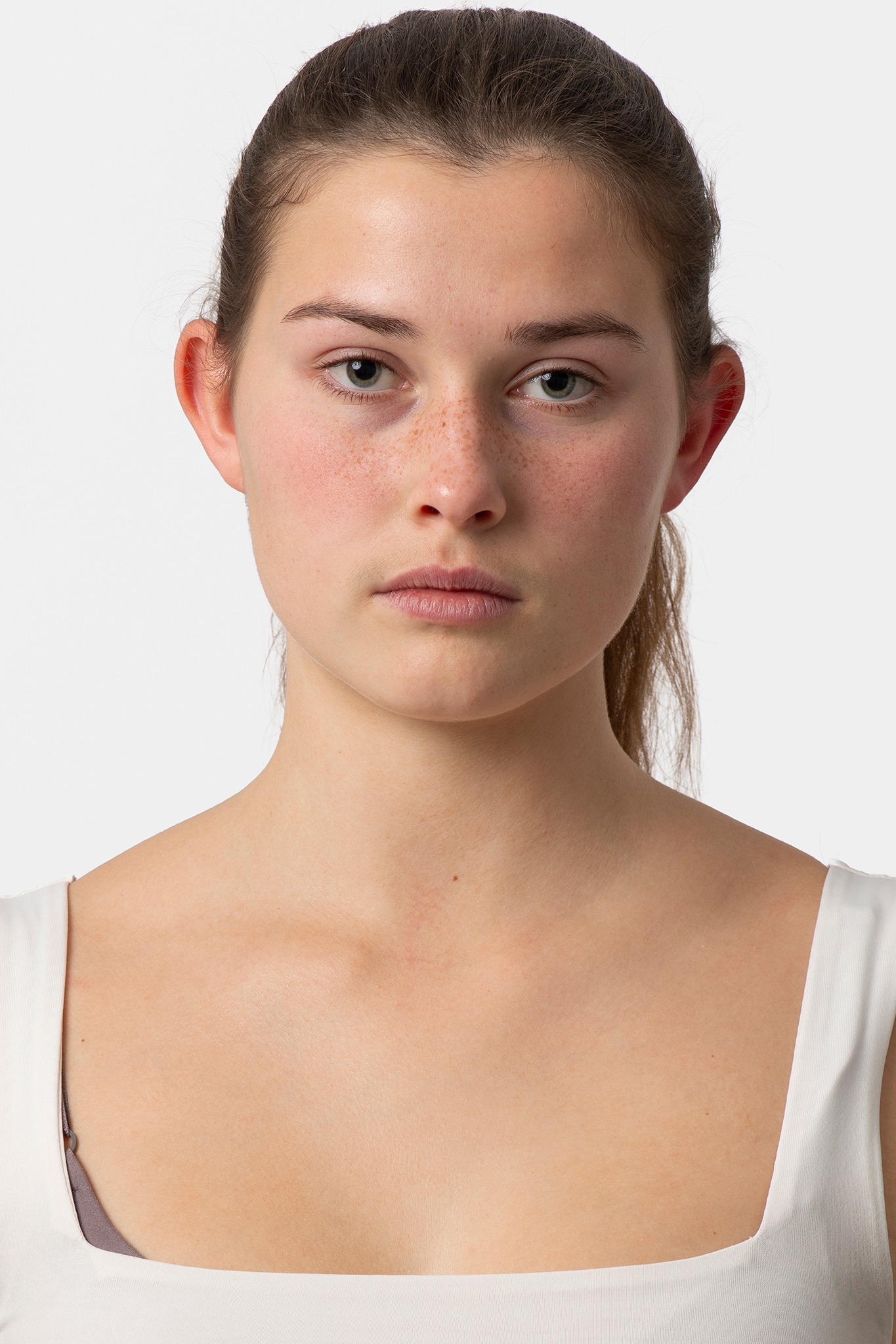 Headshot natural de modelo